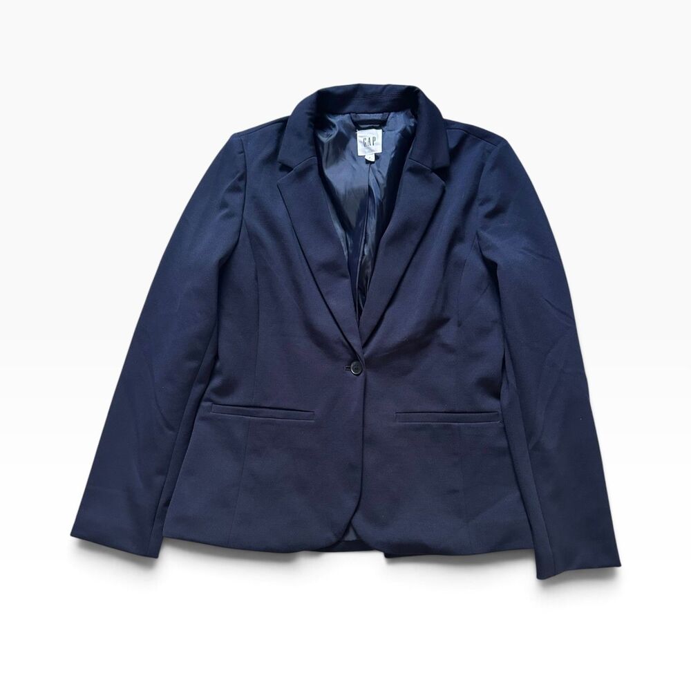 Gap Academy Blazer Women’s 6 Navy Blue Office Corporate Single Button Jacket